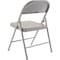 Global Industrial Steel Seat Folding Chair, Gray 324501GY - alternate 3